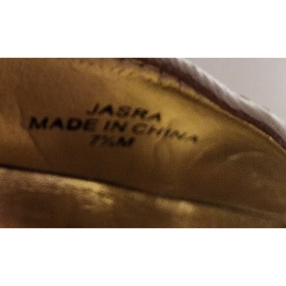 J Renee Vtg Striped Pointed Toe Fabric Upper Pumps Stiletto Heels Shoes 7.5M - Picture 10 of 10